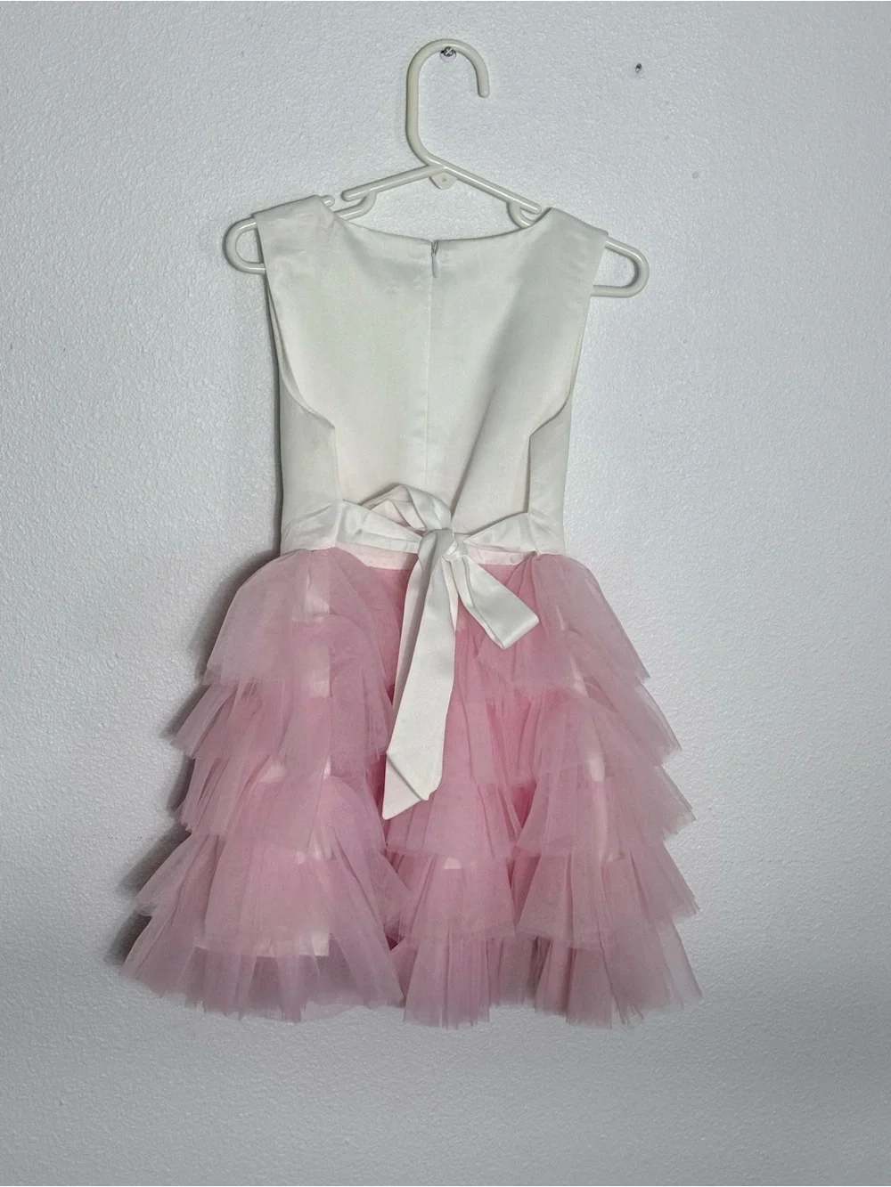 Pink Tulle Party Dress with Cake Print - Kids Casual Dress Sz 5